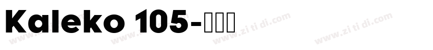Kaleko 105字体转换